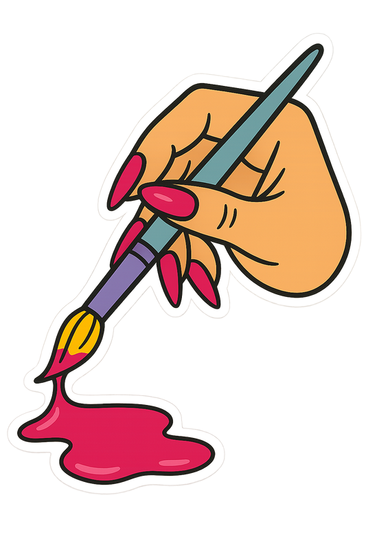 "Brush Babe" Sticker